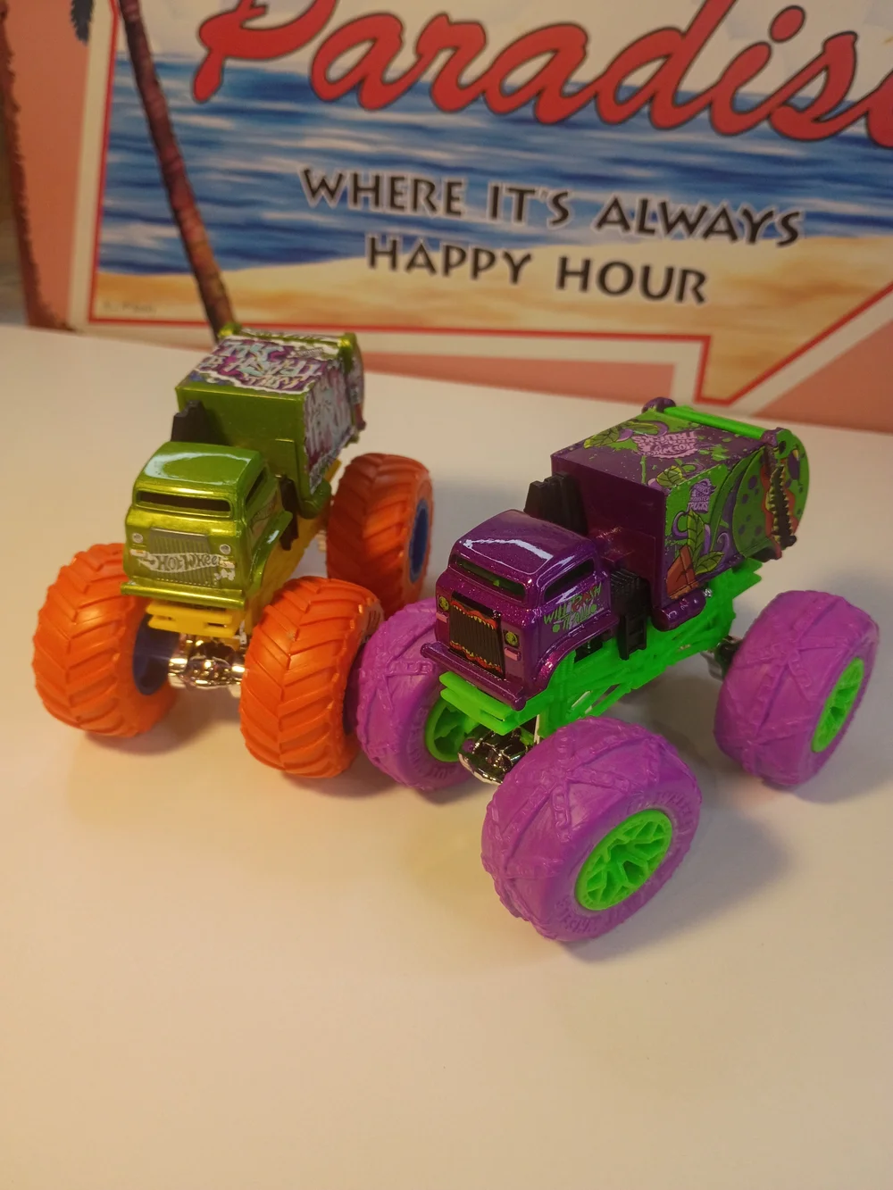 Hot Wheels Monster Trucks (Will Trash It All & Will Eat It All) 1/64 Scale